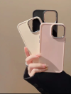 Solid Color Soft Silicone Cover with Electroplated Frame Sleek and stylish, this premium case - Image 4
